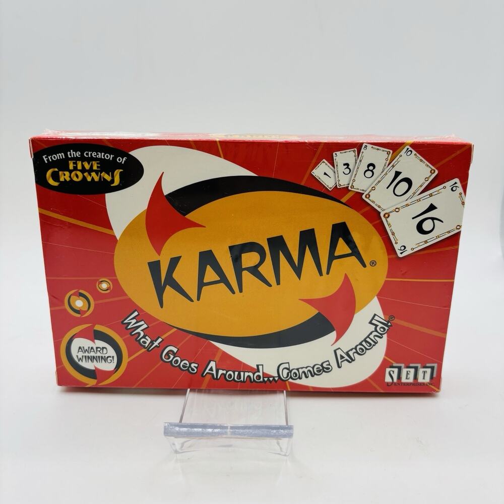 KARMA What Goes Around Comes Around Card Game NEW. Sealed! Fun Game!